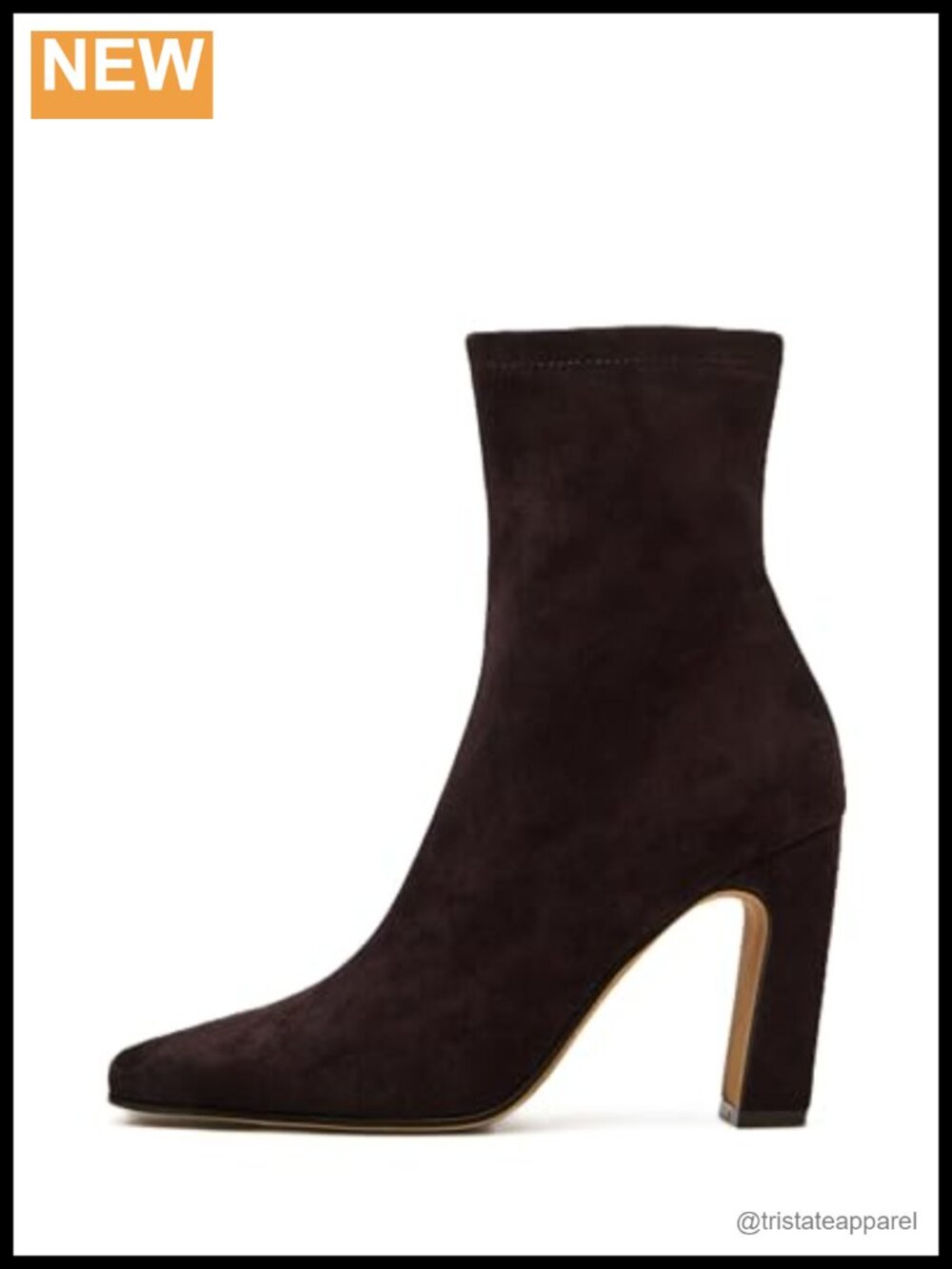 Steve Madden Ankle Booties Block Heel Side Zipper Square Toe
